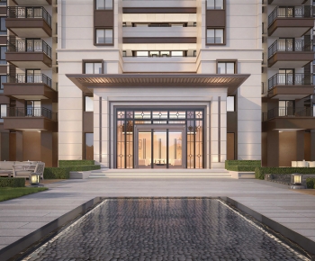 Modern Facade Element-ID:422297004