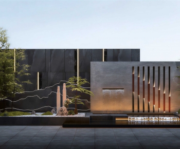 New Chinese Style Rockery Waterscape-ID:909076936