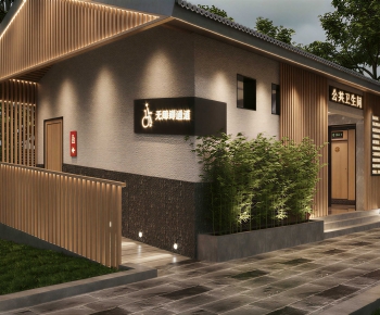 New Chinese Style Facade Element-ID:171353109