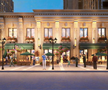 European Style Commercial Street-ID:658548124