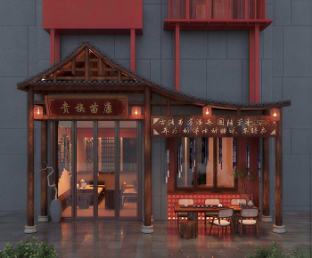 New Chinese Style Facade Element-ID:716227058