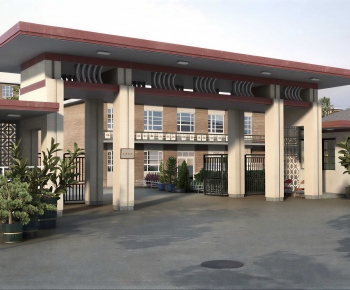 Modern Facade Element-ID:996965893