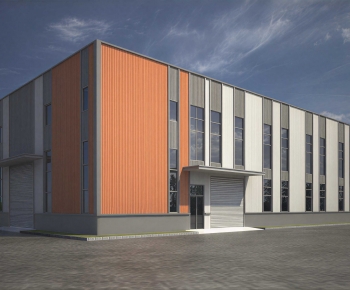 Modern Industrial Building-ID:909548045