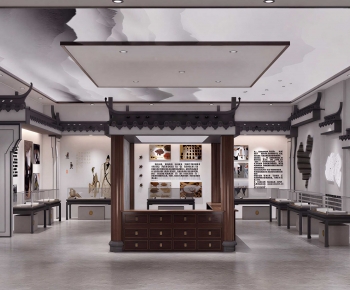New Chinese Style Exhibition Hall-ID:190242051