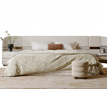 Modern Double Bed-ID:102460495