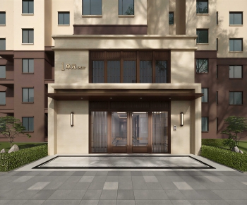 New Chinese Style Facade Element-ID:352178108