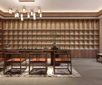New Chinese Style Tea House-ID:676903015
