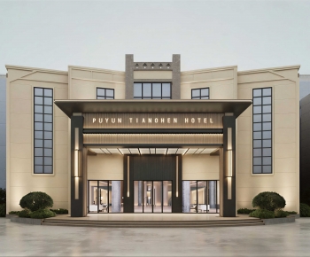 New Chinese Style Facade Element-ID:867196089