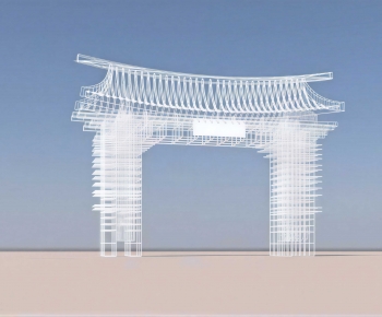 Chinese Style Decorated Archway-ID:488704922