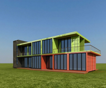 Modern Building Appearance-ID:487636098