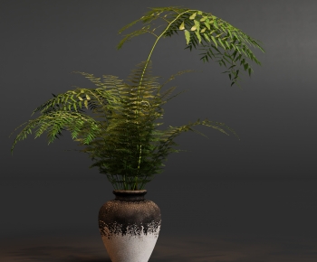 Modern Ground Green Plant Potted Plants-ID:611371996