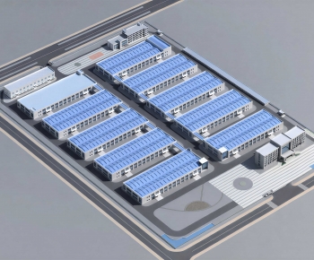 Modern Industrial Building-ID:955328944
