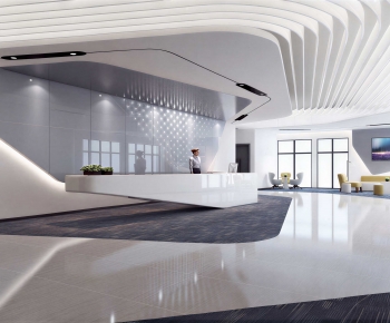Modern Office Reception Desk-ID:645121107