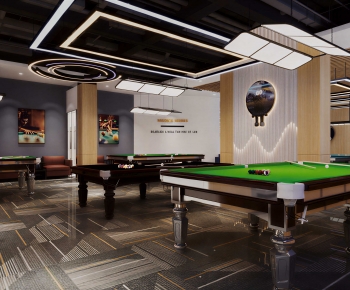 Industrial Style Billiard Room-ID:946480999