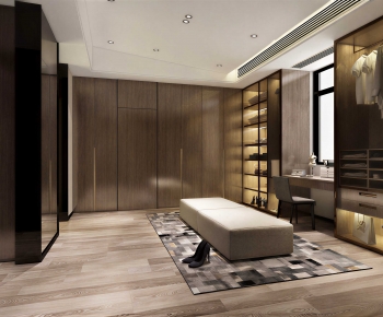 Modern Clothes Storage Area-ID:623635056