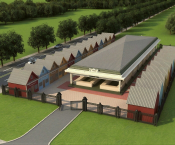 Modern Industrial Building-ID:152167085