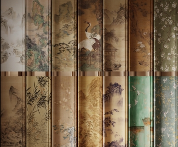 New Chinese Style Wall Facing-ID:736998084