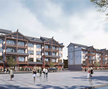 New Chinese Style Commercial Street-ID:936110091