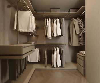 Modern Clothes Storage Area-ID:216262105