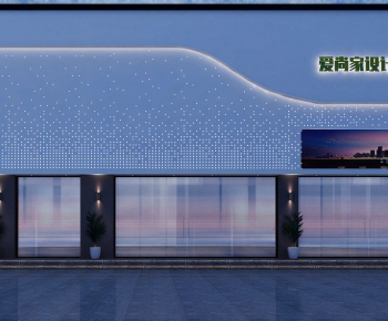 Modern Facade Element-ID:828406106