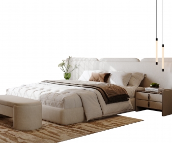 Modern Double Bed-ID:268156059
