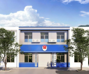 Modern Facade Element-ID:816173081