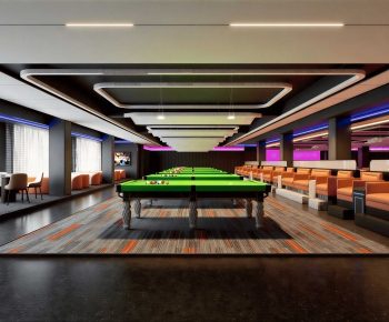 Industrial Style Billiard Room-ID:387710097