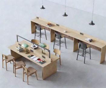 Modern Computer Desk And Chair-ID:451937912