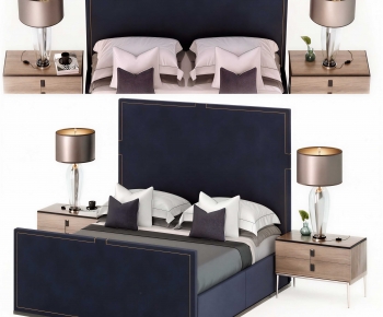 Modern Double Bed-ID:589605091