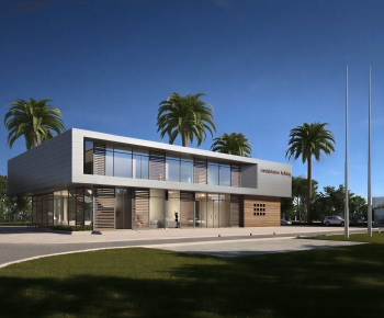 Modern Appearance Of Commercial Building-ID:594737056