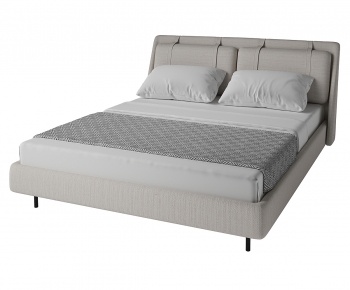 Modern Double Bed-ID:698406935