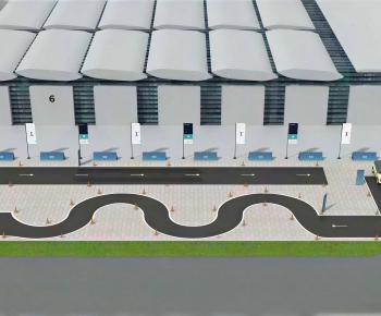 Modern Outdoor Parking Lot-ID:953840973