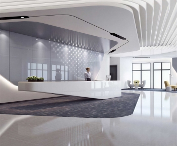 Modern Office Reception Desk-ID:626225956