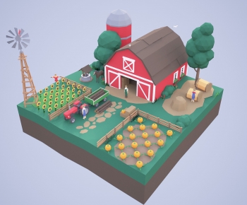Modern Cartoon House-ID:323673011