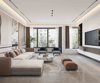 Modern A Living Room-ID:154022937