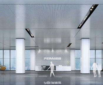 Modern Office Reception Desk-ID:641601197