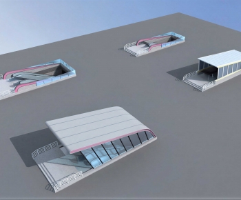 Modern Underground Parking Lot-ID:800411945