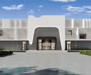 Modern Appearance Of Commercial Building-ID:231854926
