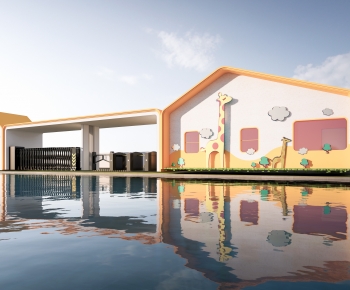 Modern School Building-ID:154059892