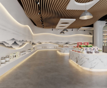 New Chinese Style Office Reception Desk-ID:776098971