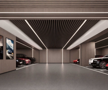 Modern Underground Parking Lot-ID:112592948