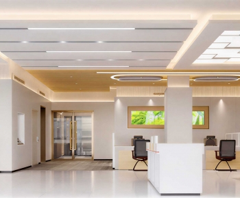 Modern Office Reception Desk-ID:233076104