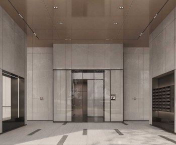Modern Office Elevator Hall-ID:185308938