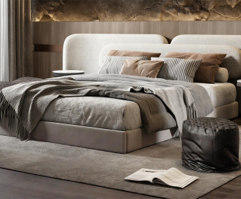Modern Double Bed-ID:146786935