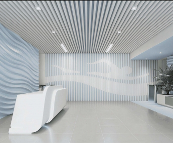 Modern Office Reception Desk-ID:726963046