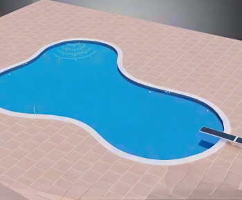 Modern Swimming Pool-ID:729181055