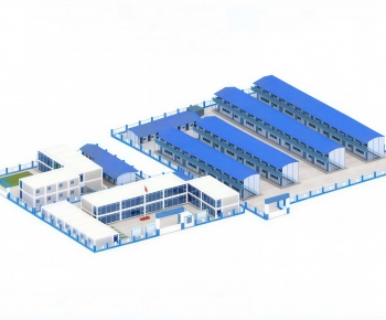 Modern Industrial Building-ID:911089901