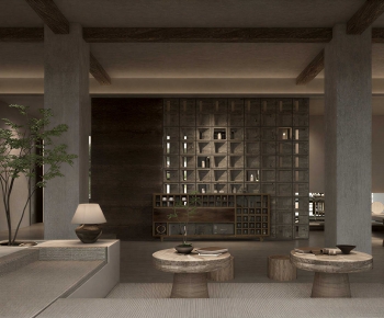 Wabi-sabi Style A Living Room-ID:218468901