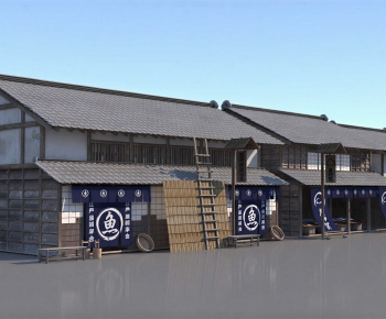 Japanese Style Appearance Of Commercial Building-ID:806793932