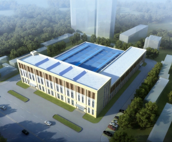 Modern Industrial Building-ID:197943934